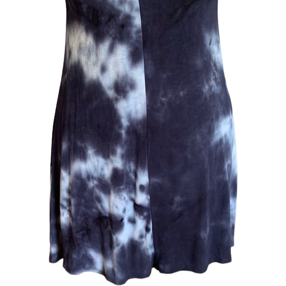 ROLLA COSTER Small Tie Dye Blue short sleeve T-shirt Dress - Picture 8 of 16